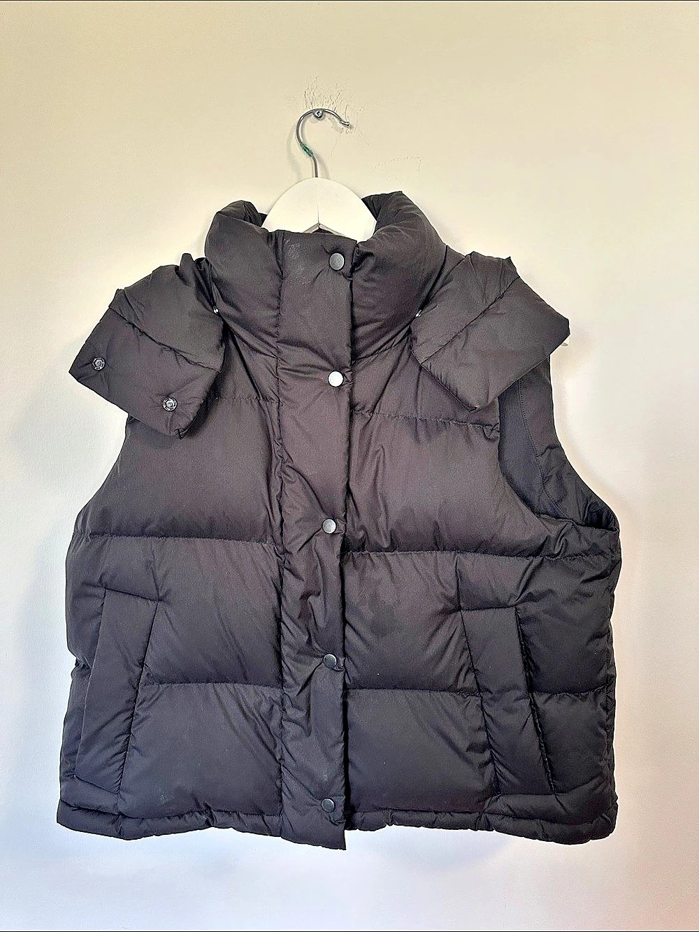 lululemon Wunder Puff Cropped Vest Women's Black Size 6 (Small)